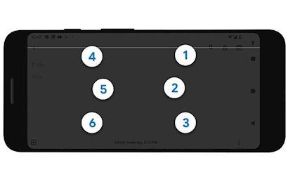 Teclado braille Android Talkback