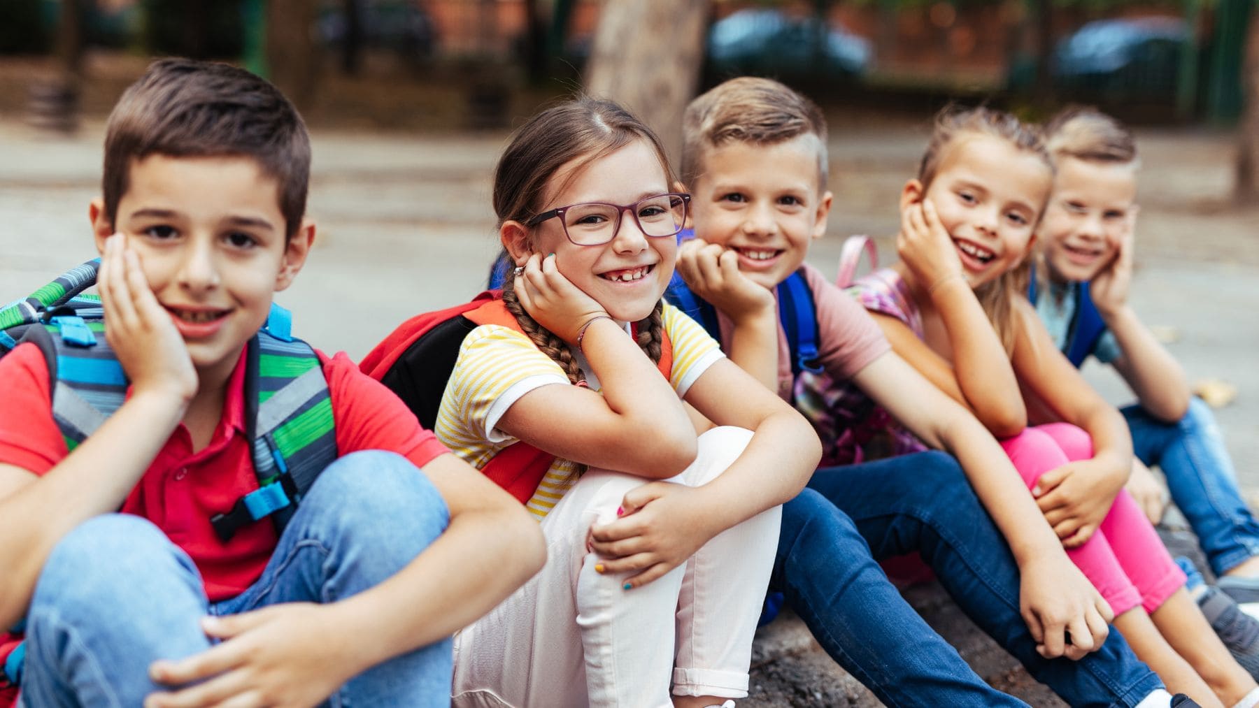 Niños en un colegio