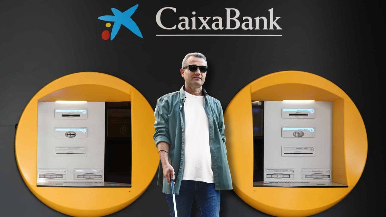 Caixabank cuenta con un menú en el cajero automático para invidentes